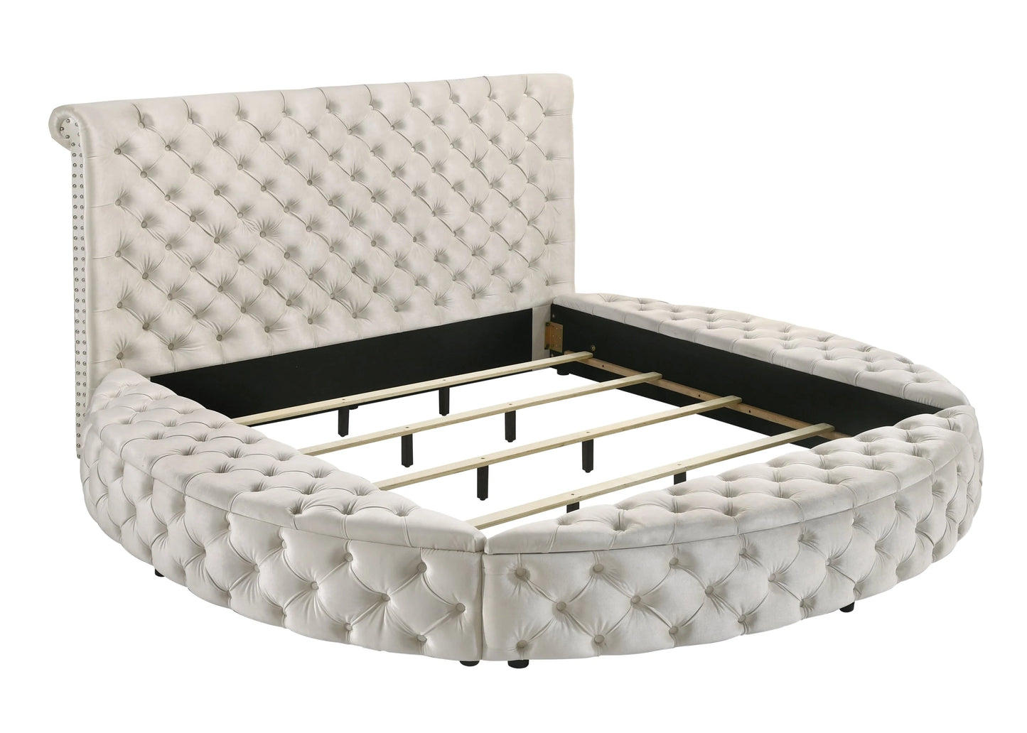 Brand New Queen Size Ivory Bed w/Storage