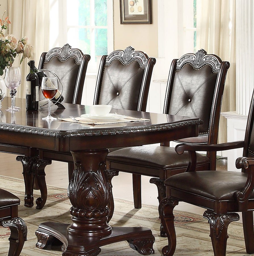 Brand New 9pc Rich Brown Color Dining Set