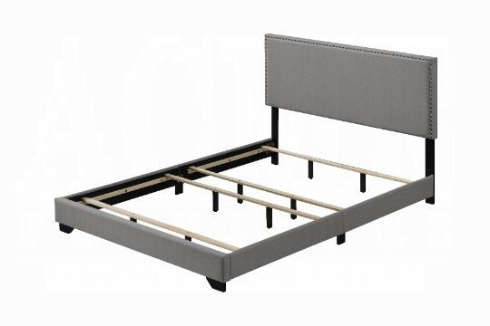 Brand New Queen Size Light Grey Fabric Bed
