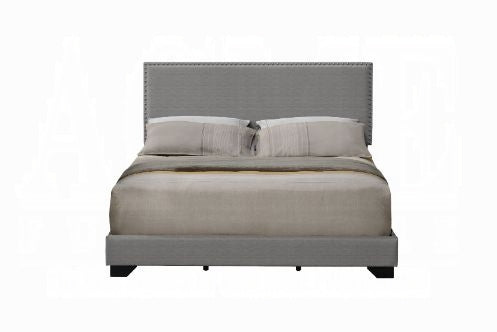Brand New Queen Size Light Grey Fabric Bed
