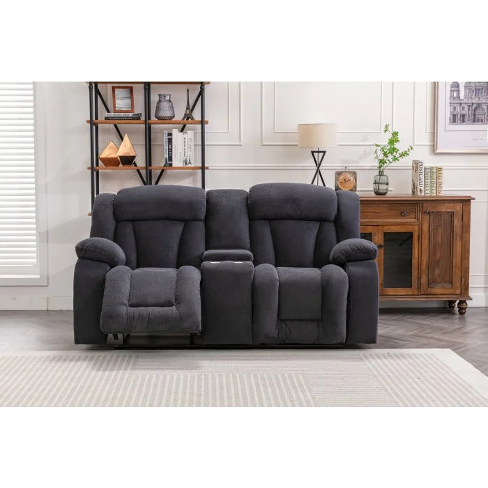 Brand New Fabric Manual Reclining Loveseat (3 Colors)