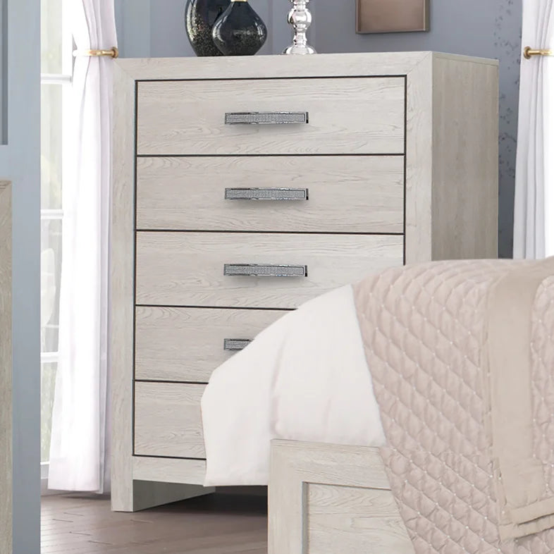 Brand New Queen Size 4pc Bedroom Set w/LED Headboard