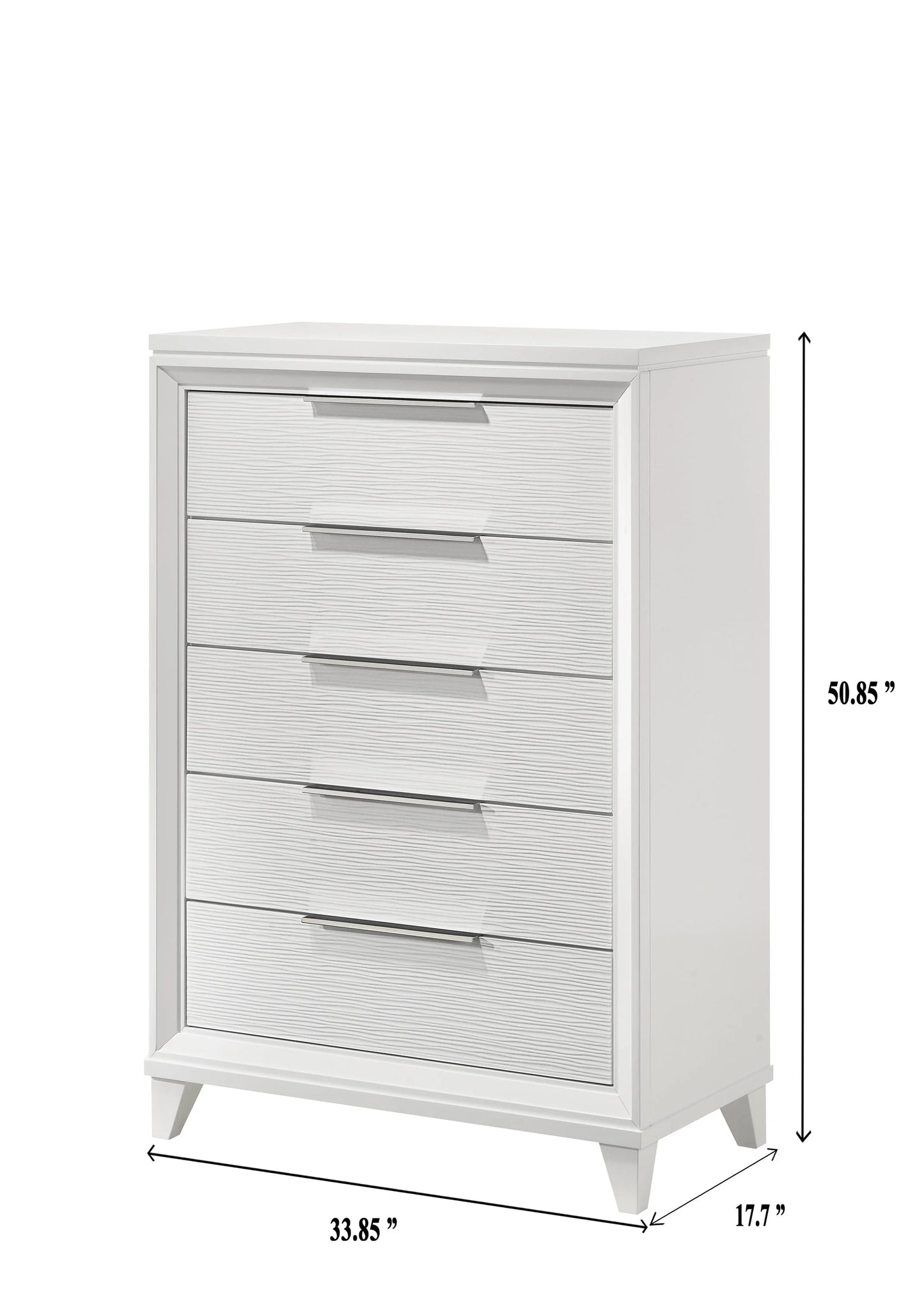 Brand New White Tall Chest