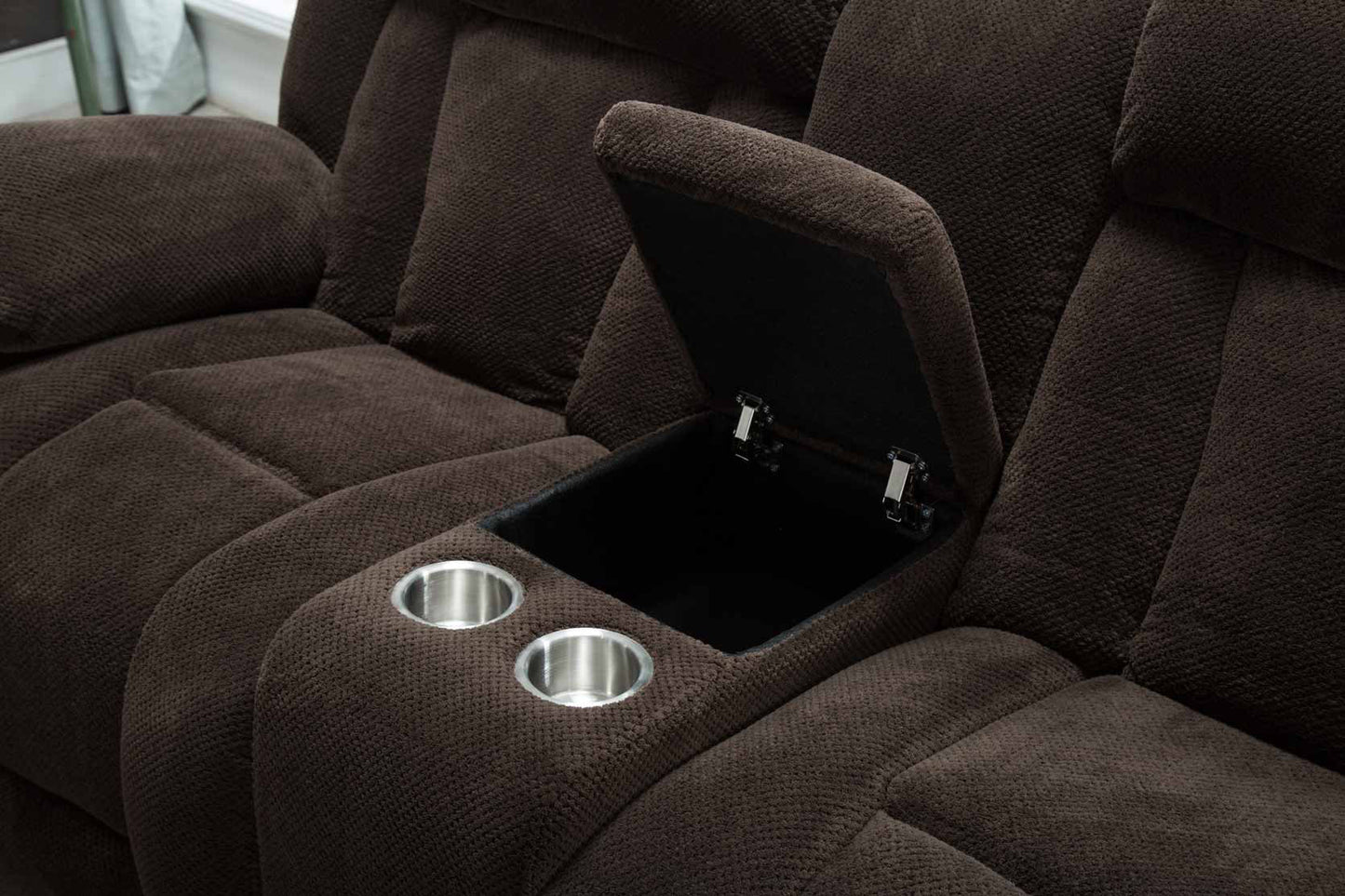 Brand New Fabric Manual Reclining Loveseat (3 Colors)