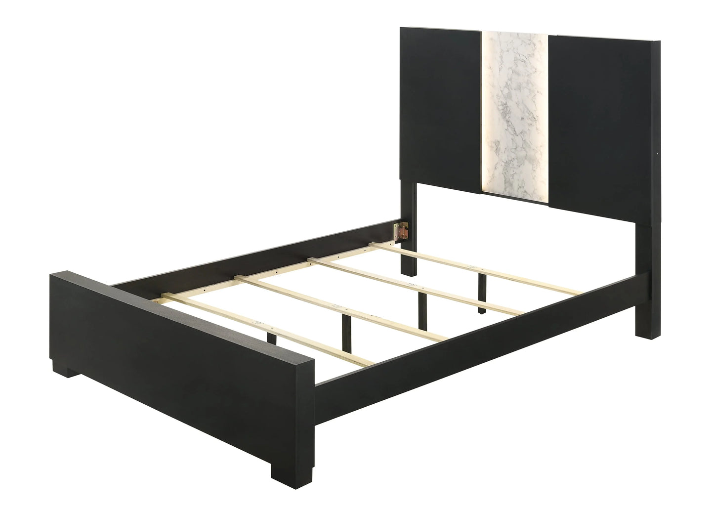 Brand New Black Bed w/LED Headboard (Queen or King)