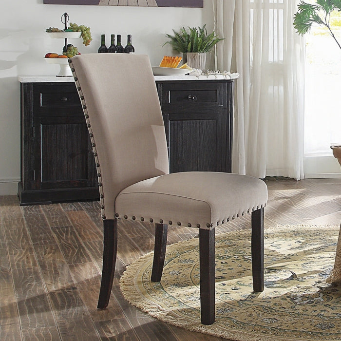 Brand New 5pc White Marble/Salvage Dark Oak Dining Set