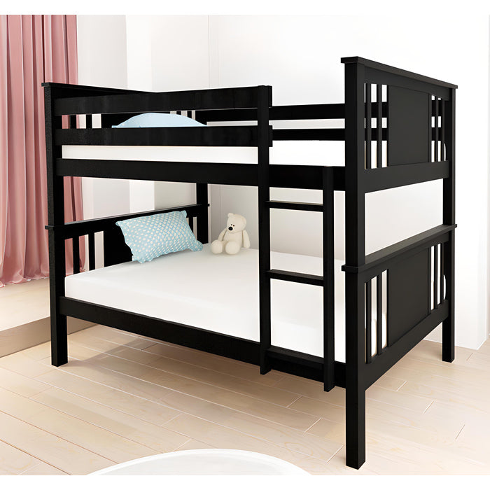 Brand New Twin/Twin Mission Style Stackable Post Pine Wood Bunk Bed (2 Colors)