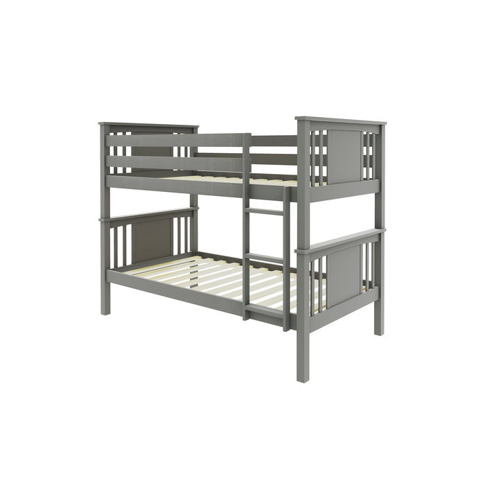 Brand New Twin/Twin Mission Style Stackable Post Pine Wood Bunk Bed (2 Colors)