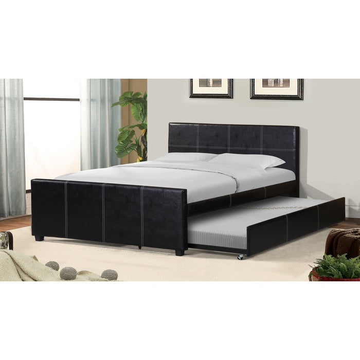 Brand New Black Platform Bed With Trundle (Twin or Full)