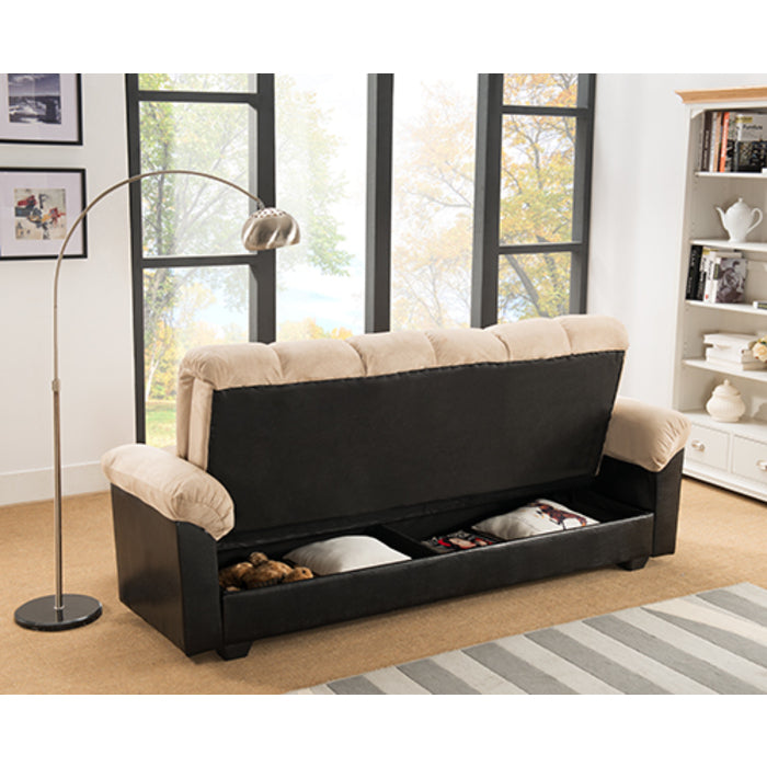 Brand New Adjustable Sofa Bed With Storage (Brown or Beige)