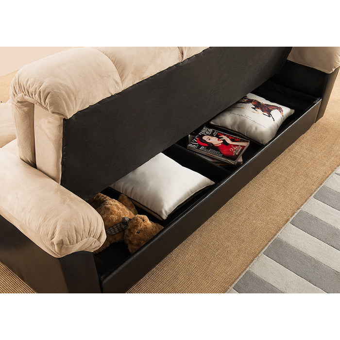 Brand New Adjustable Sofa Bed With Storage (Brown or Beige)