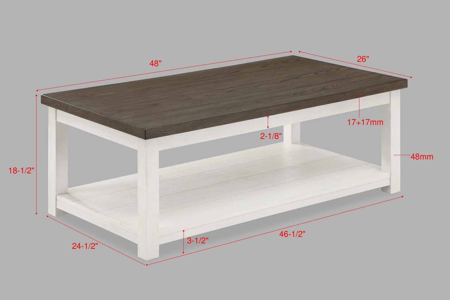 Brand New 3pc Coffee & End Table Set (1-Coffee Table, 2-End Tables)