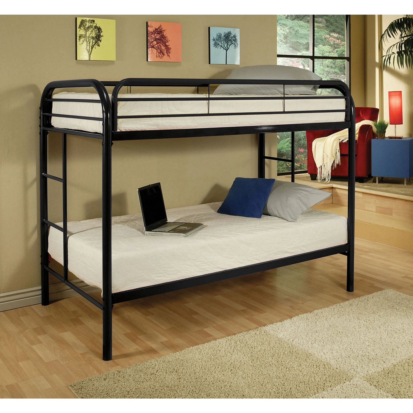 Brand New Twin/Twin Metal Bunkbed (4 Colors)