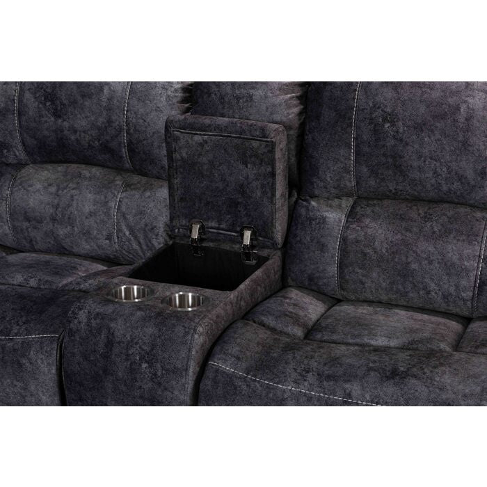 Brand New Fabric POWER Sectional w/USB (2 Colors)