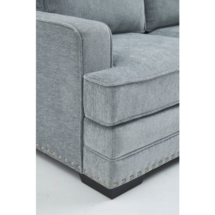 Brand New 3pc Sectional with Nail Head Trim (3 Colors)