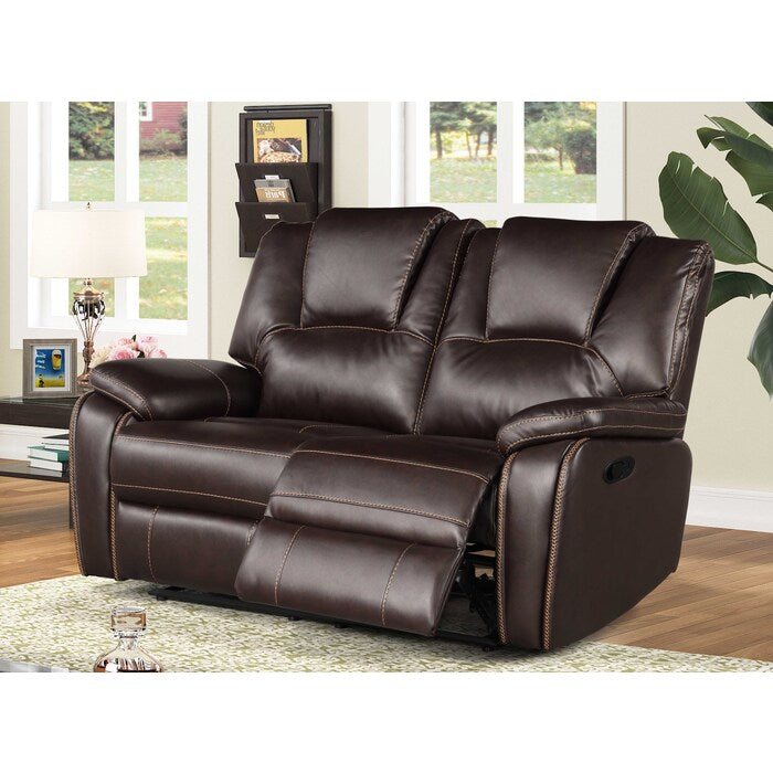 Brand New Manual Recliner Breathable Air Leather Loveseat (3 Colors)