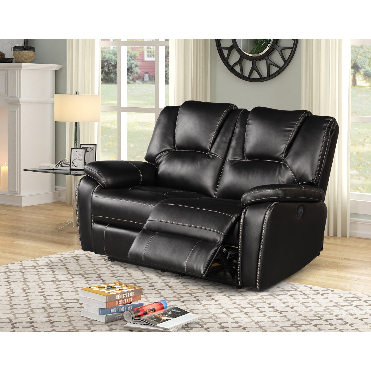Brand New Power Recliner Breathable Air Leather Loveseat (3 Colors)
