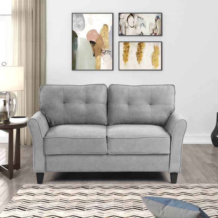 Brand New Grey 2pc Sofa Set (Light or Dark Grey)