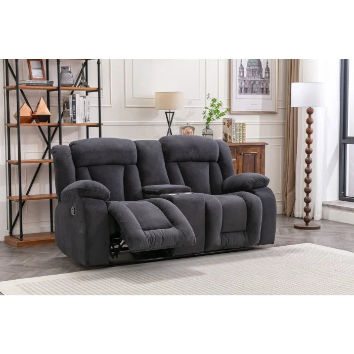Brand New Fabric Manual Reclining Loveseat (3 Colors)
