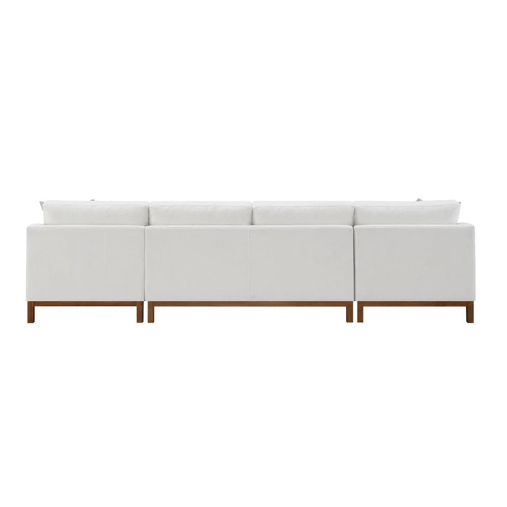 Brand New Ivory Chenille Sectional