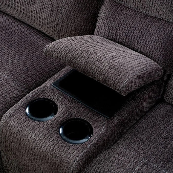 Brand New Dark Grey Sectional with Console