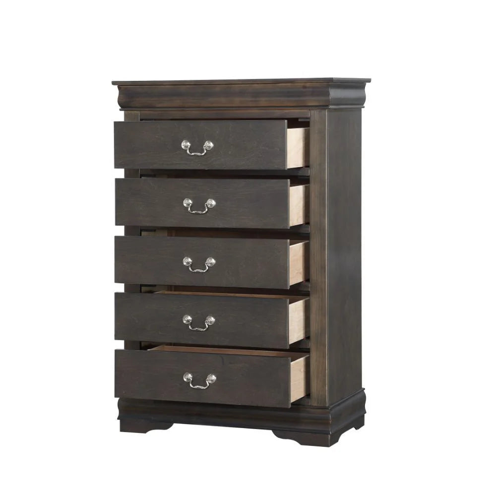 Brand New King 4pc Dark Grey Bedroom Set