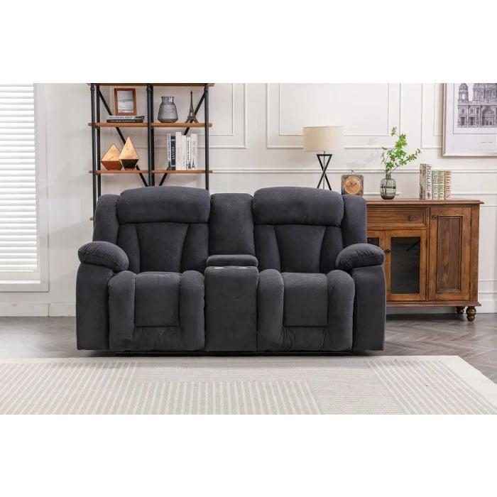 Brand New Fabric Manual Reclining Loveseat (3 Colors)