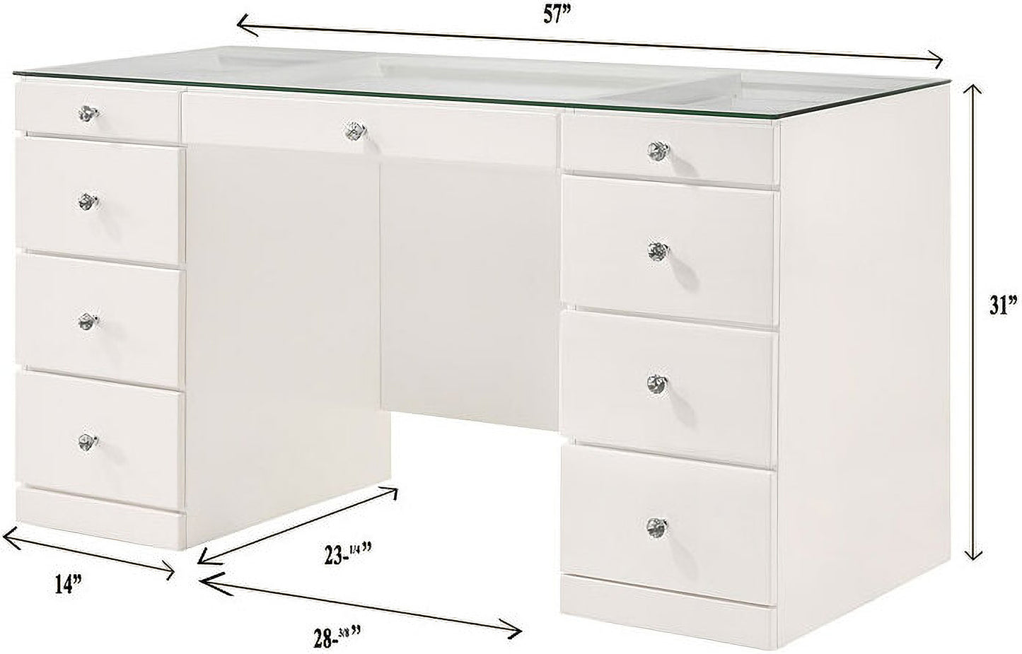 Brand New Wood Vanity with Mirror (2 Colors)