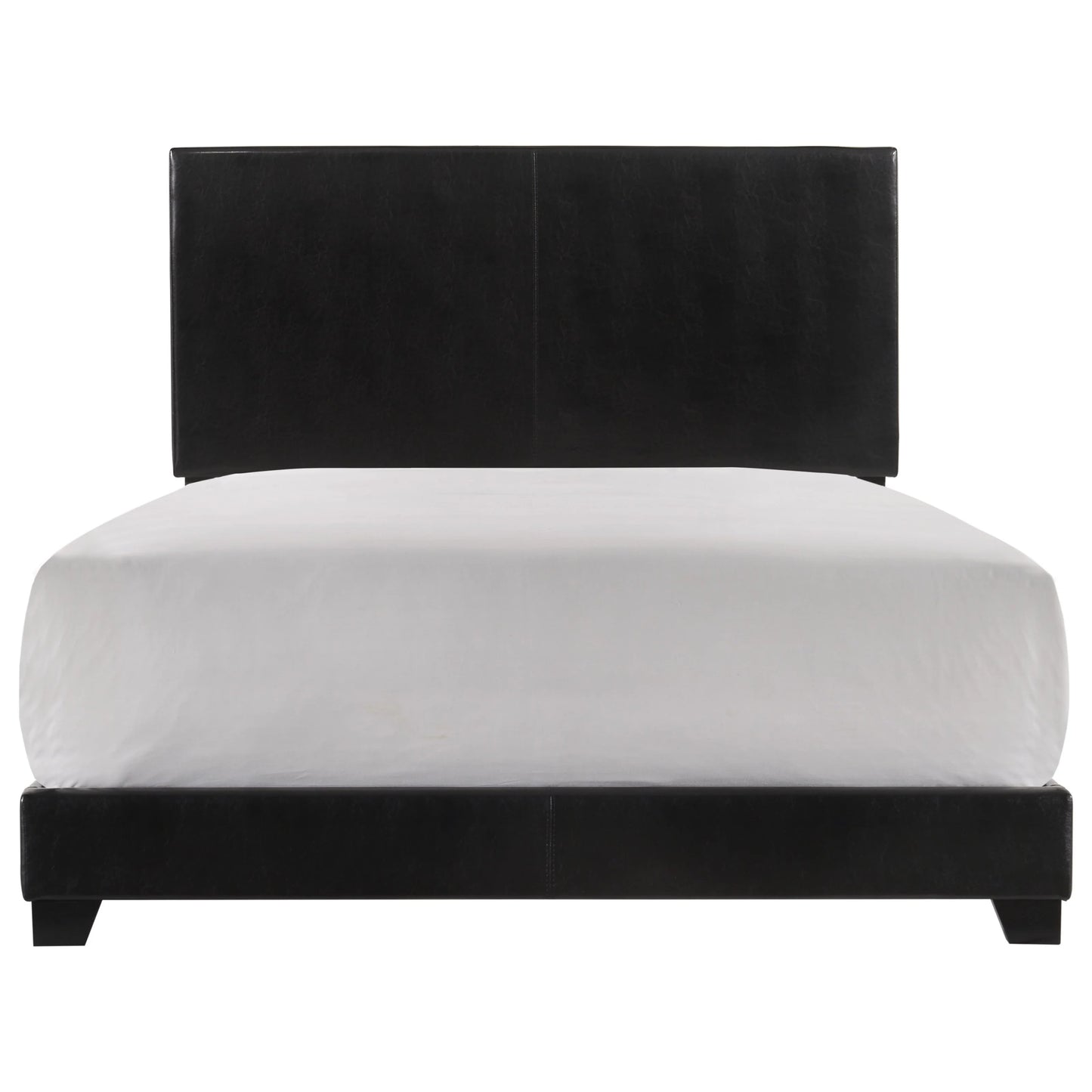 Brand New Black Faux Leather Bed (All Sizes)