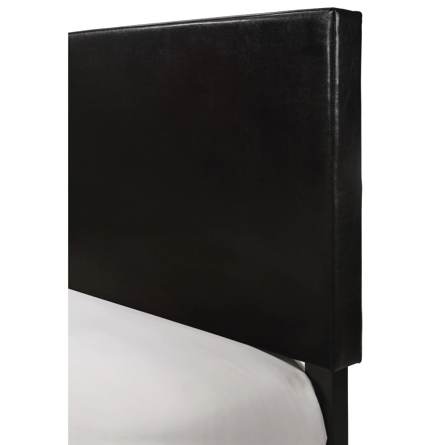 Brand New Black Faux Leather Bed (All Sizes)