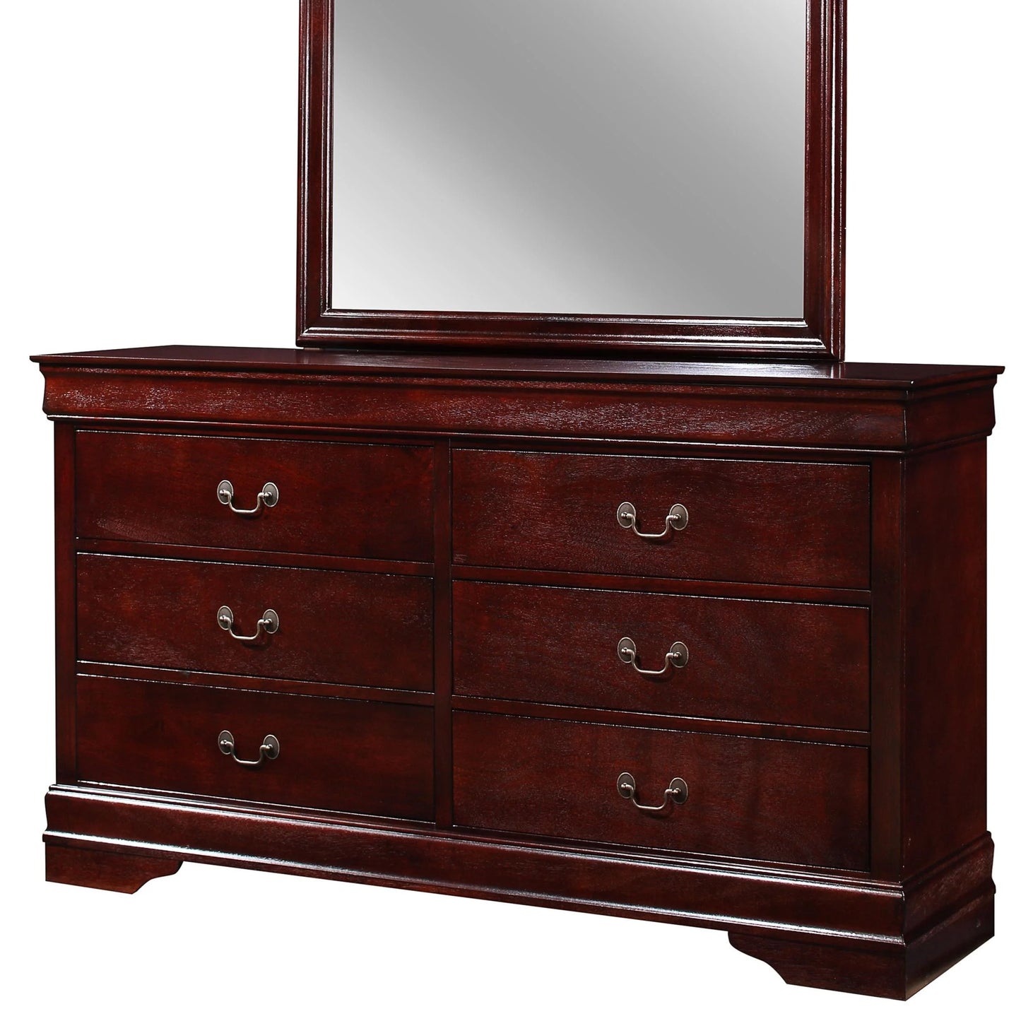 Brand New 6 Drawer Cherry Dresser (Optional Mirror)