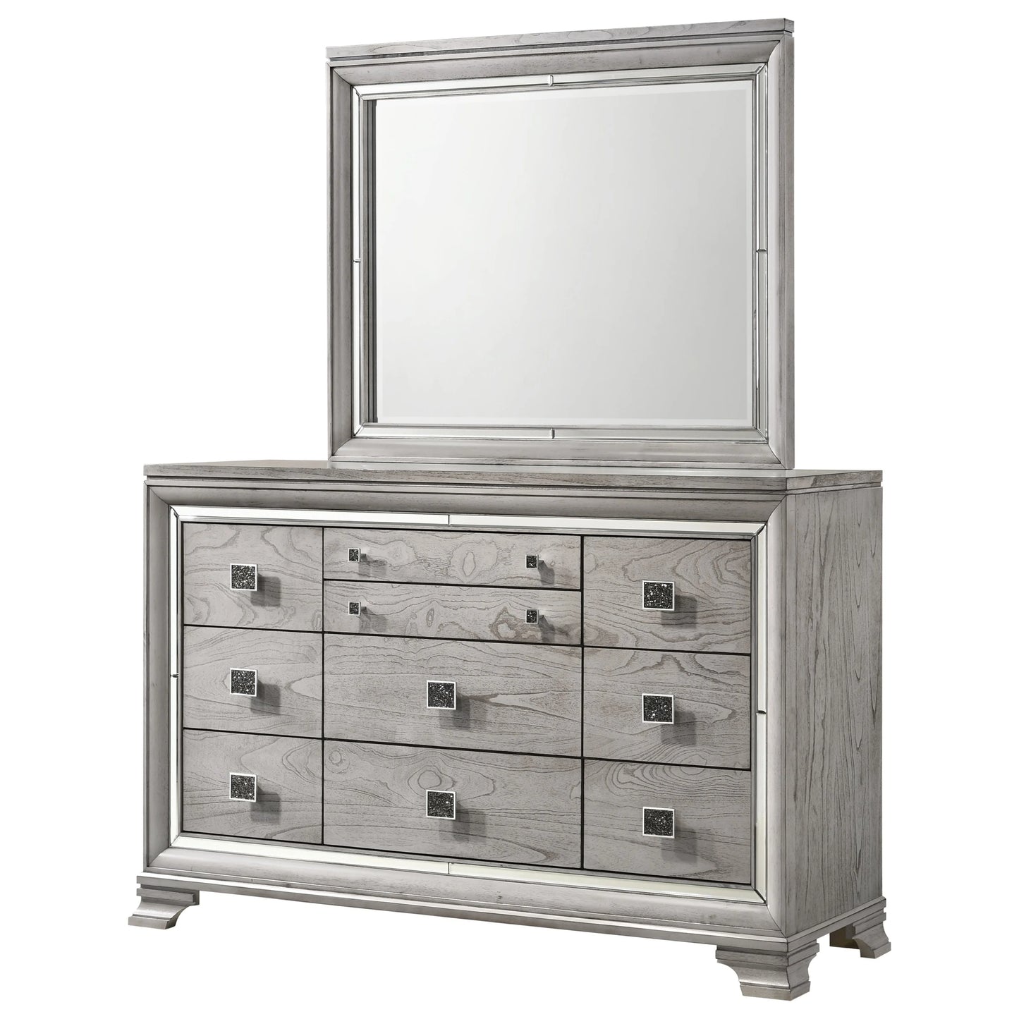 Brand New Grey/Silver 4pc Bedroom Set (Queen or King)