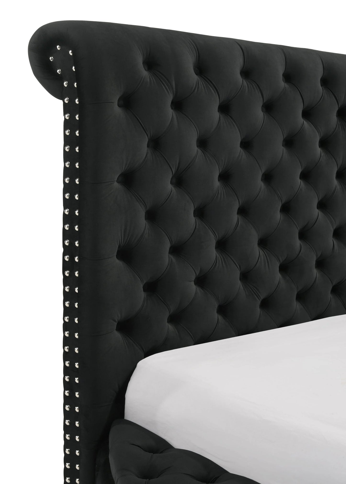 Brand New Black Upholstered Storage Bed (Queen or King)