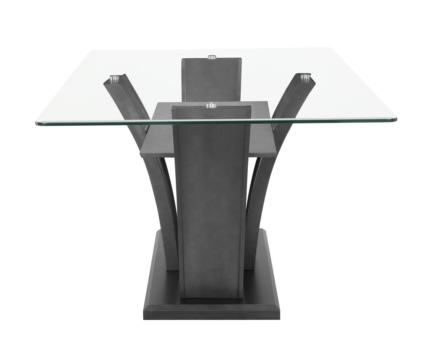 Brand New Grey 6pc Glass Top Dining Set