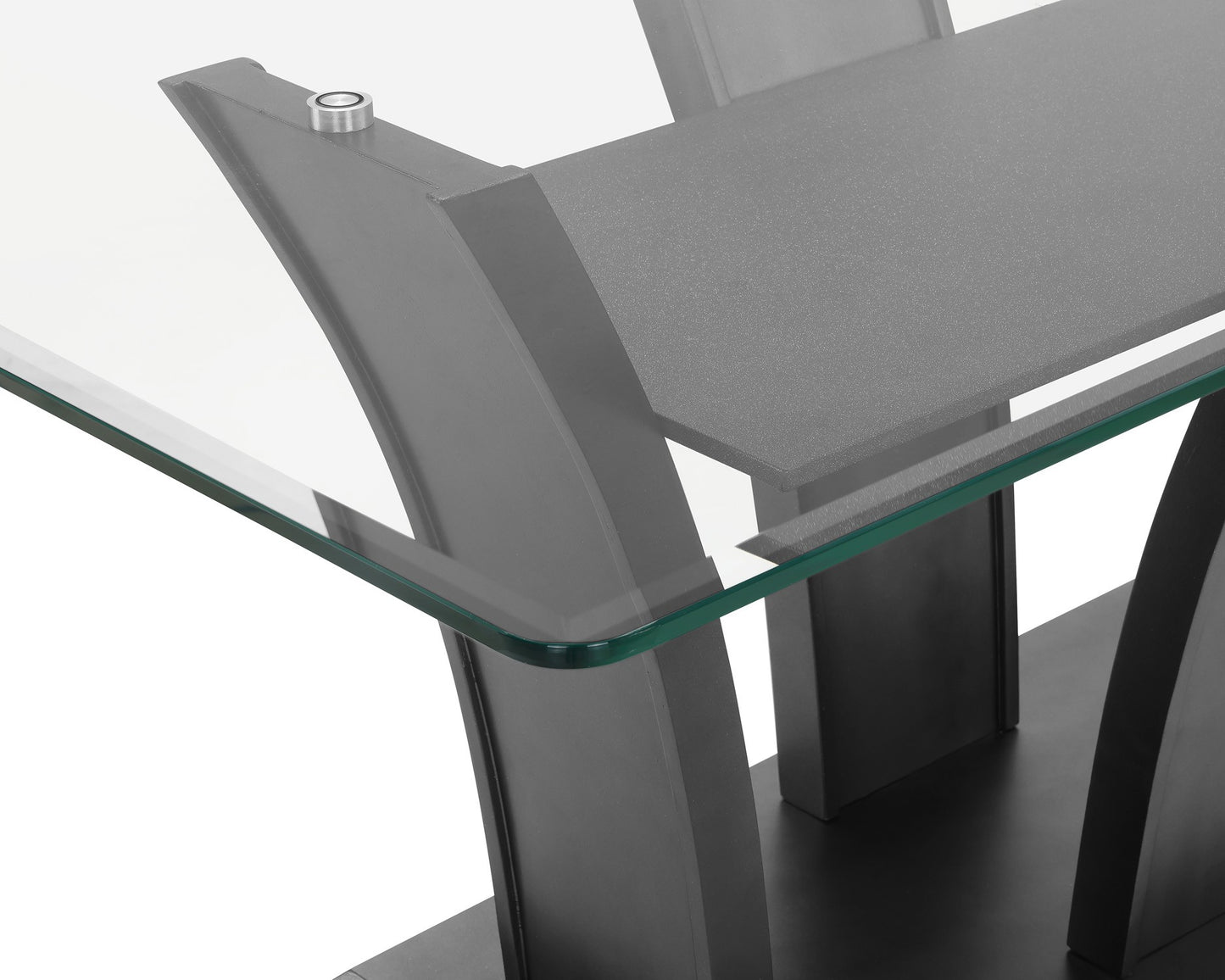 Brand New Grey 6pc Glass Top Dining Set