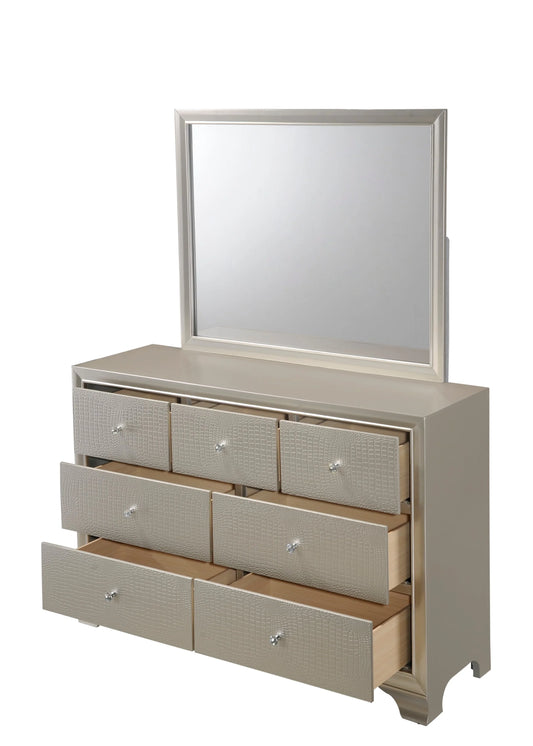 Brand New Champagne Dresser w/Optional Mirror