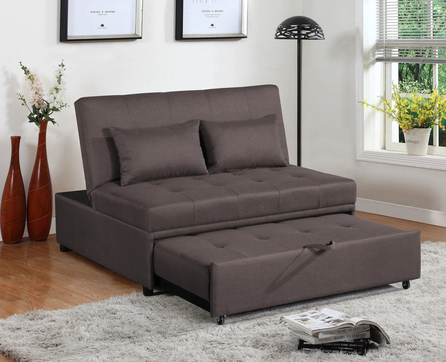 Brand New 2-Seat Adjustable Sofa Bed (2 Colors)