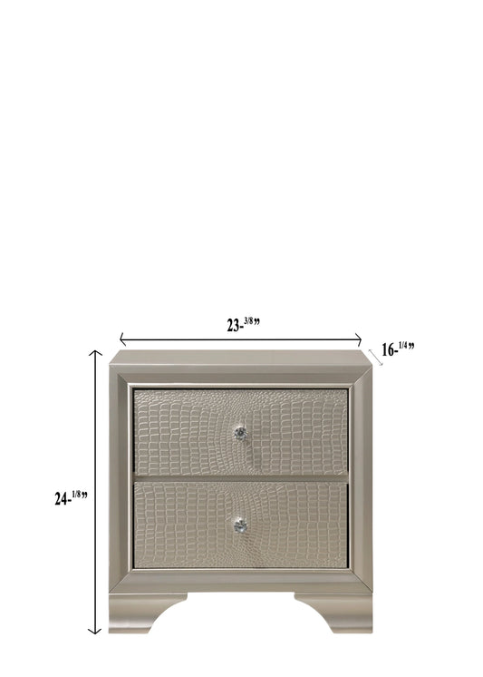Brand New Champagne Nightstand