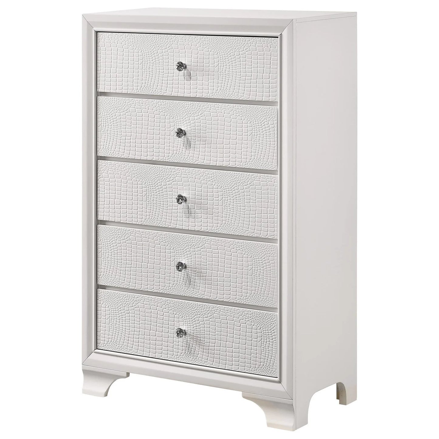 Brand New 4pc White Bedroom Set w/LED Headboard (Queen or King)