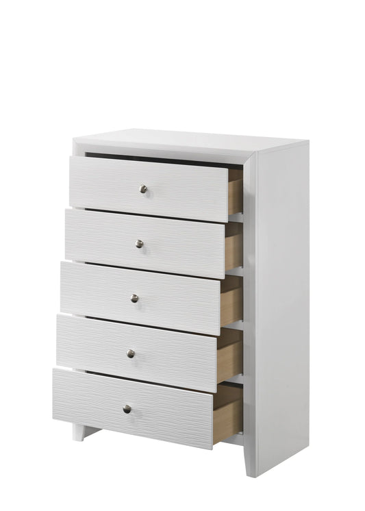 Brand New White Tall Chest