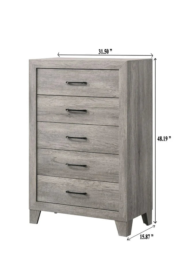 Brand New Light Grey 4pc Bedroom Set (4 Sizes)