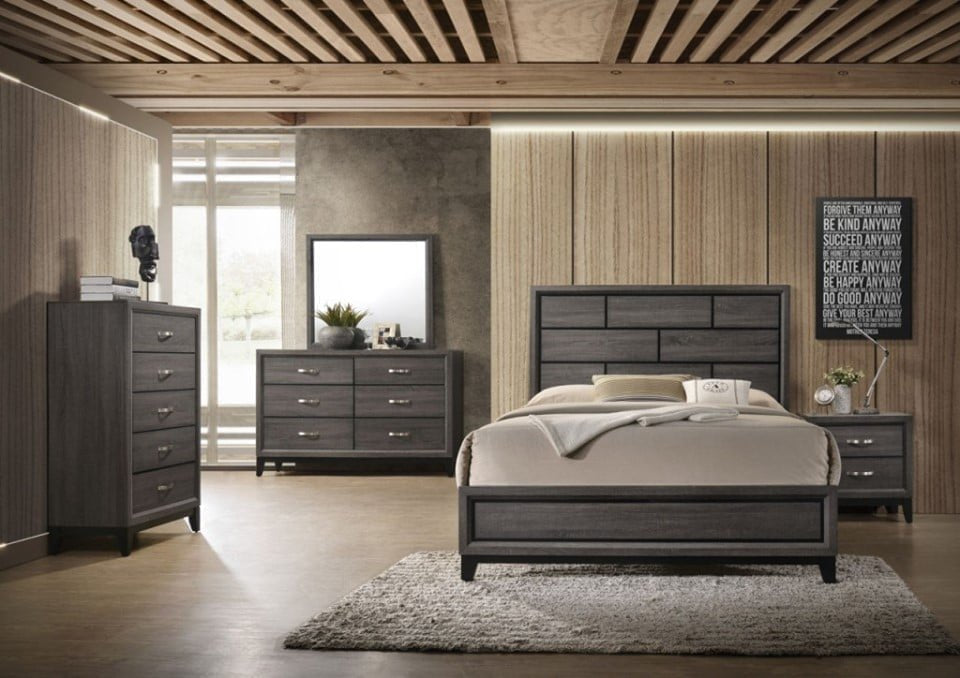 Brand New Grey Bedroom Set (4 Sizes)