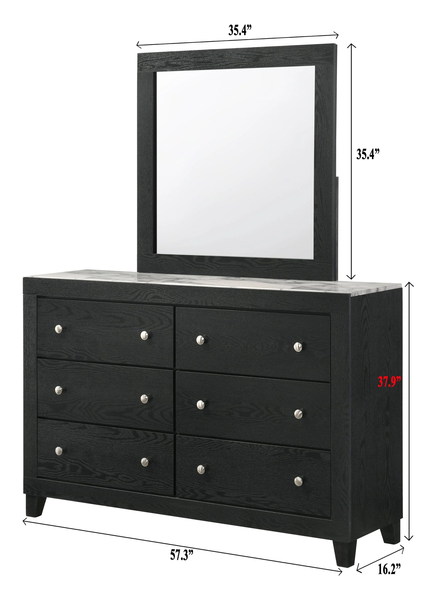 Brand New Black Size 4pc Bedroom Set (Queen or King)