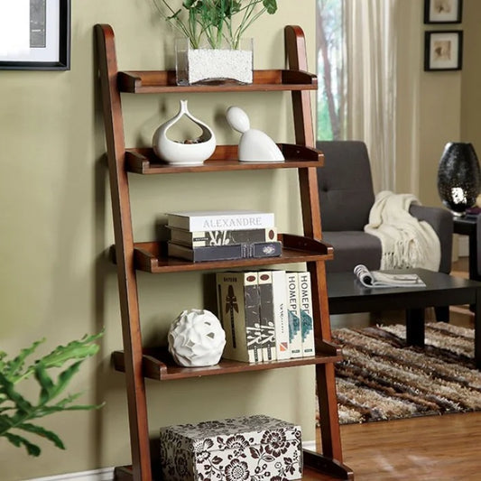 Brand New Antique Oak Ladder Shelf