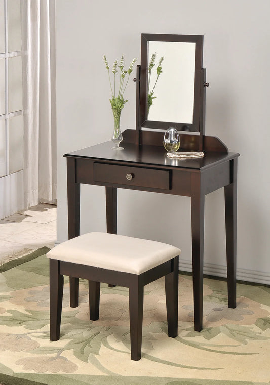 Brand New Wood Vanity With Stool (3 Colors)