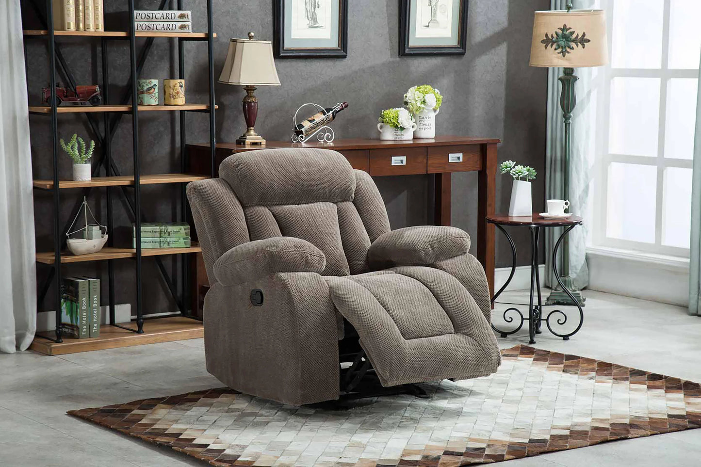 Brand New Manual Fabric Rocking Recliner (3 Colors)