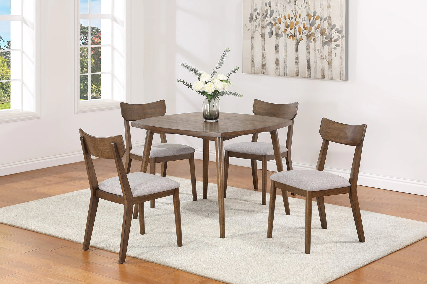 Brand New Brown 5pc Dining Set