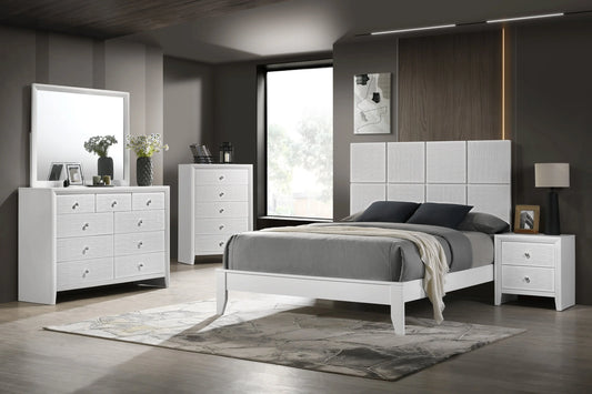 Brand New White 4pc Bedroom Set (4 Sizes)