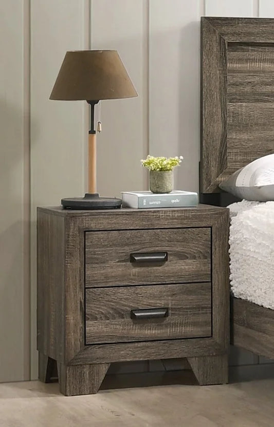 Brand New 2 Drawer Brown Nightstand