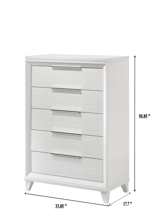 Brand New White Tall Chest